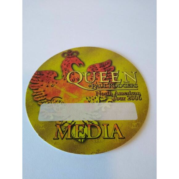 Queen Backstage Pass American Tour Paul Rodgers Original 2006 Hard Rock Gold - Picture 4 of 4